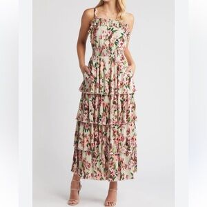 ❤️🔥TODAY ONLY❤️🔥 Floral tiered gown